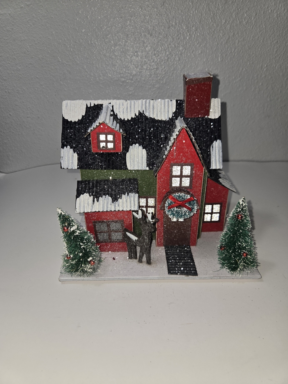 Northlight Seasonal LED lit Holiday Tartan House Christmas Decoration - Tested